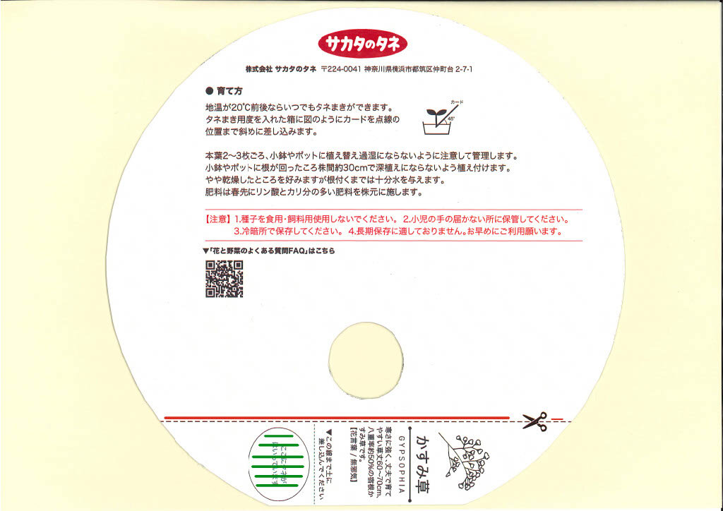 　　【　花　咲　く　う　ち　わ　】オリジナル　タネ付きペーパーファン（うちわ）　　～夏のイベントには必携アイテム‼～うちわ裏面