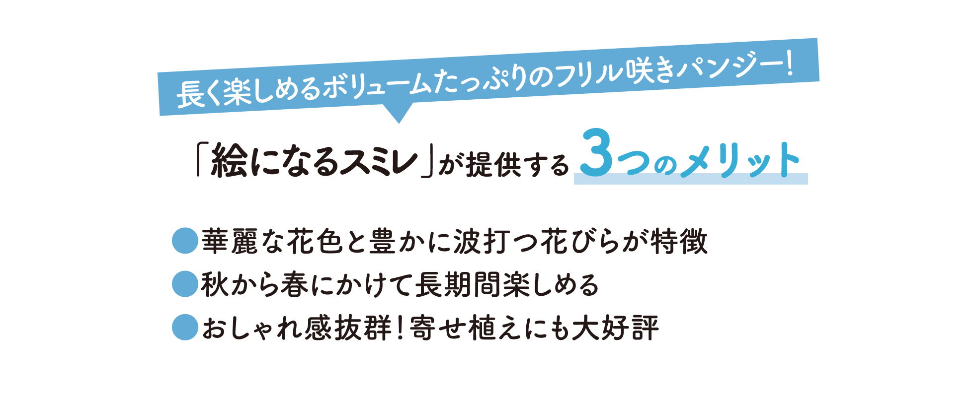 絵になるスミレが提供する3つのメリット