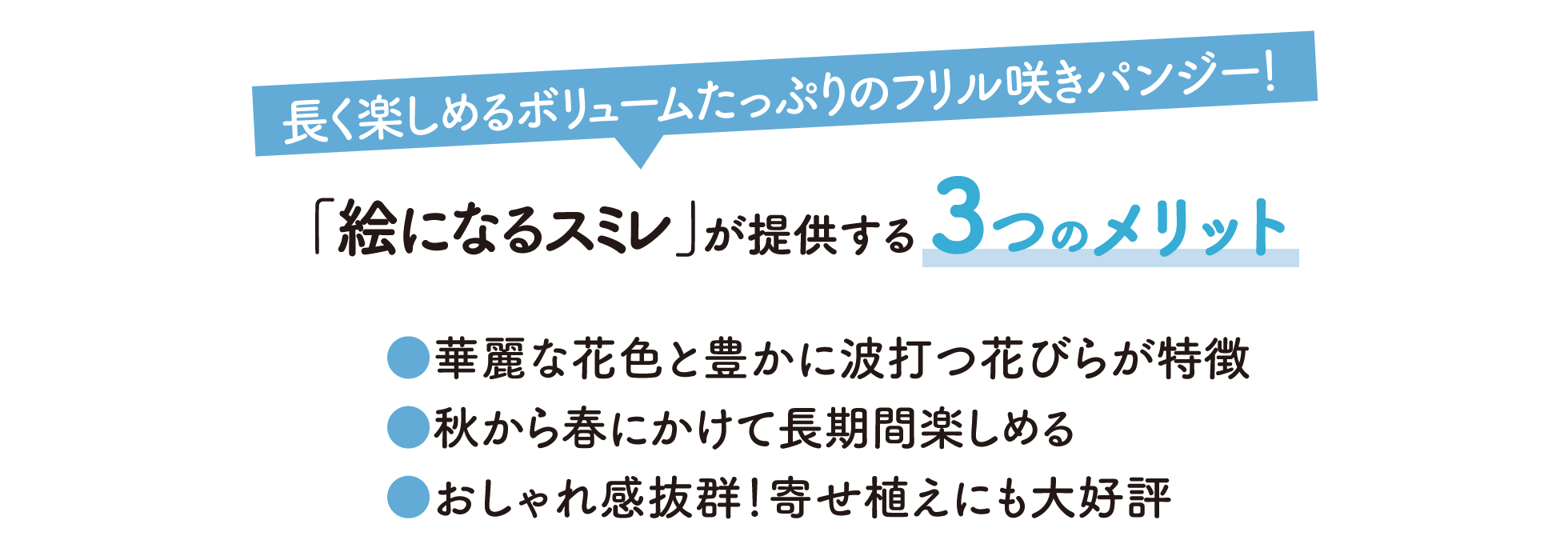 絵になるスミレが提供する3つのメリット