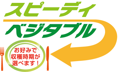 スピーディベジタブル　お好みで収穫時期が選べます